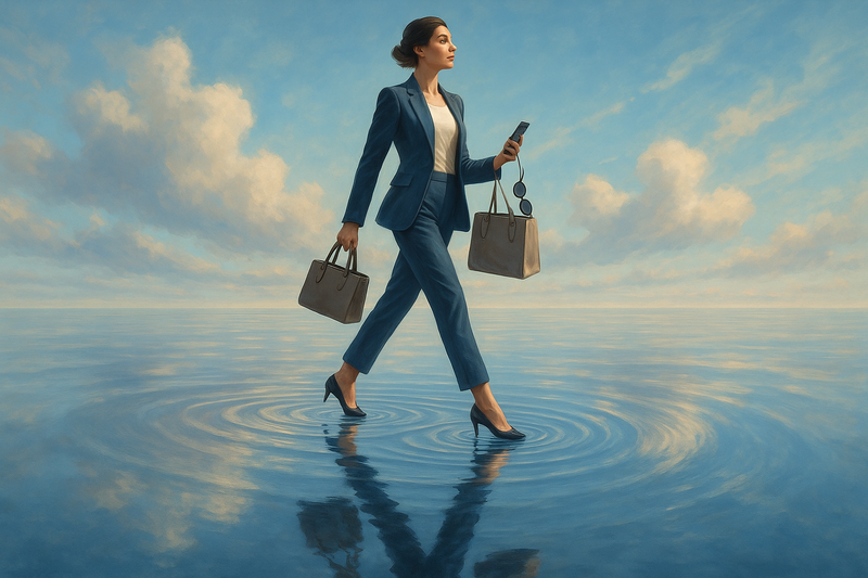 an image in which Our Mission look like a human and walking on the water floor