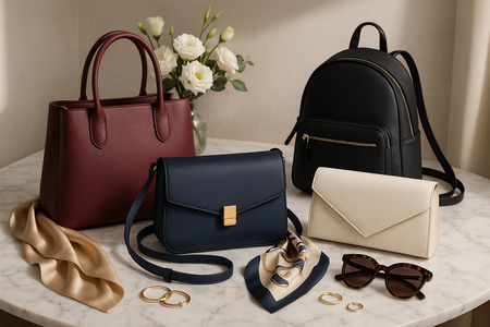 an image represent women fashion and most is bags