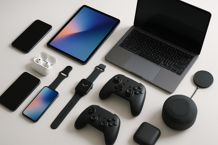 need image for the collection of electronics and gedgets
